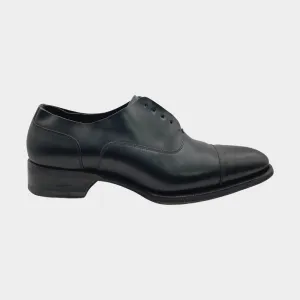 Dsquared2 men's black leather laceless loafers