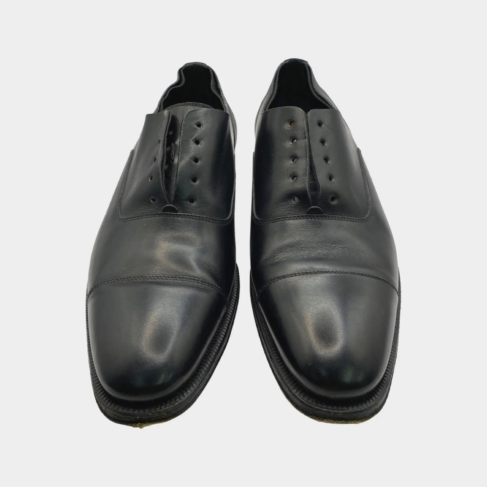 Dsquared2 men's black leather laceless loafers