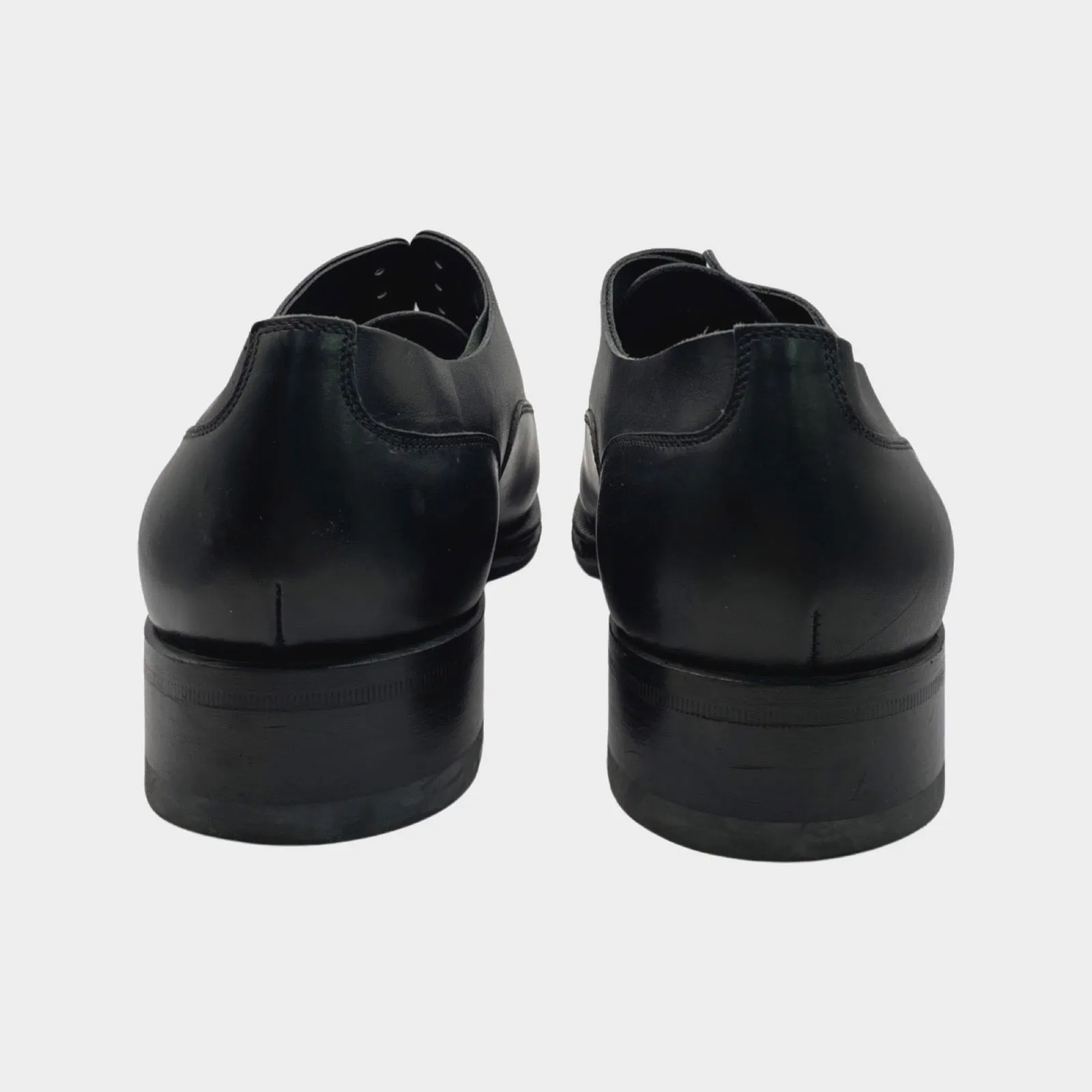 Dsquared2 men's black leather laceless loafers
