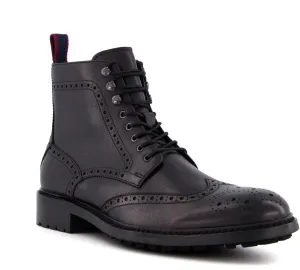 Dune Colonels Mens Brogue Detail Lace Up Boot