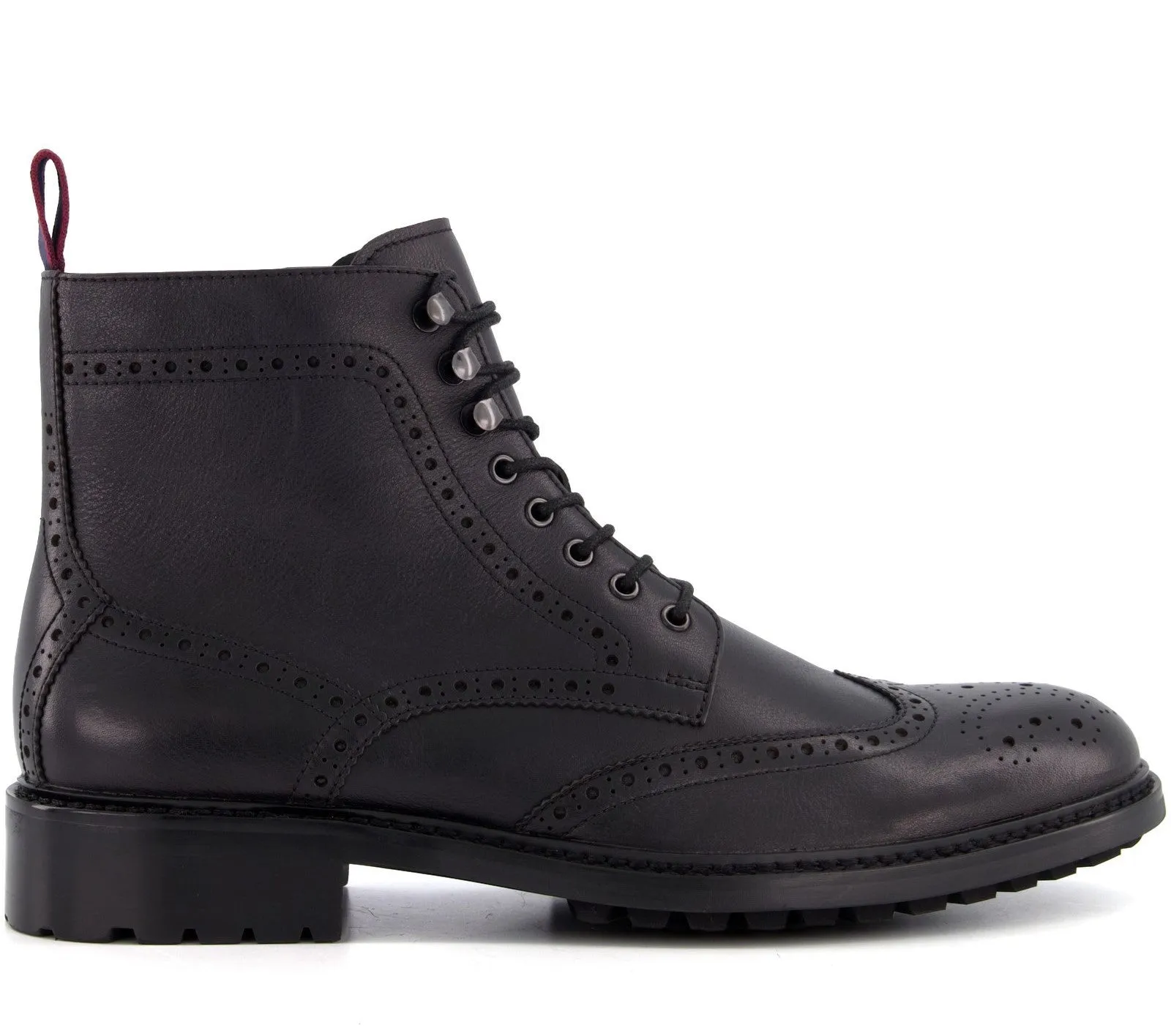 Dune Colonels Mens Brogue Detail Lace Up Boot