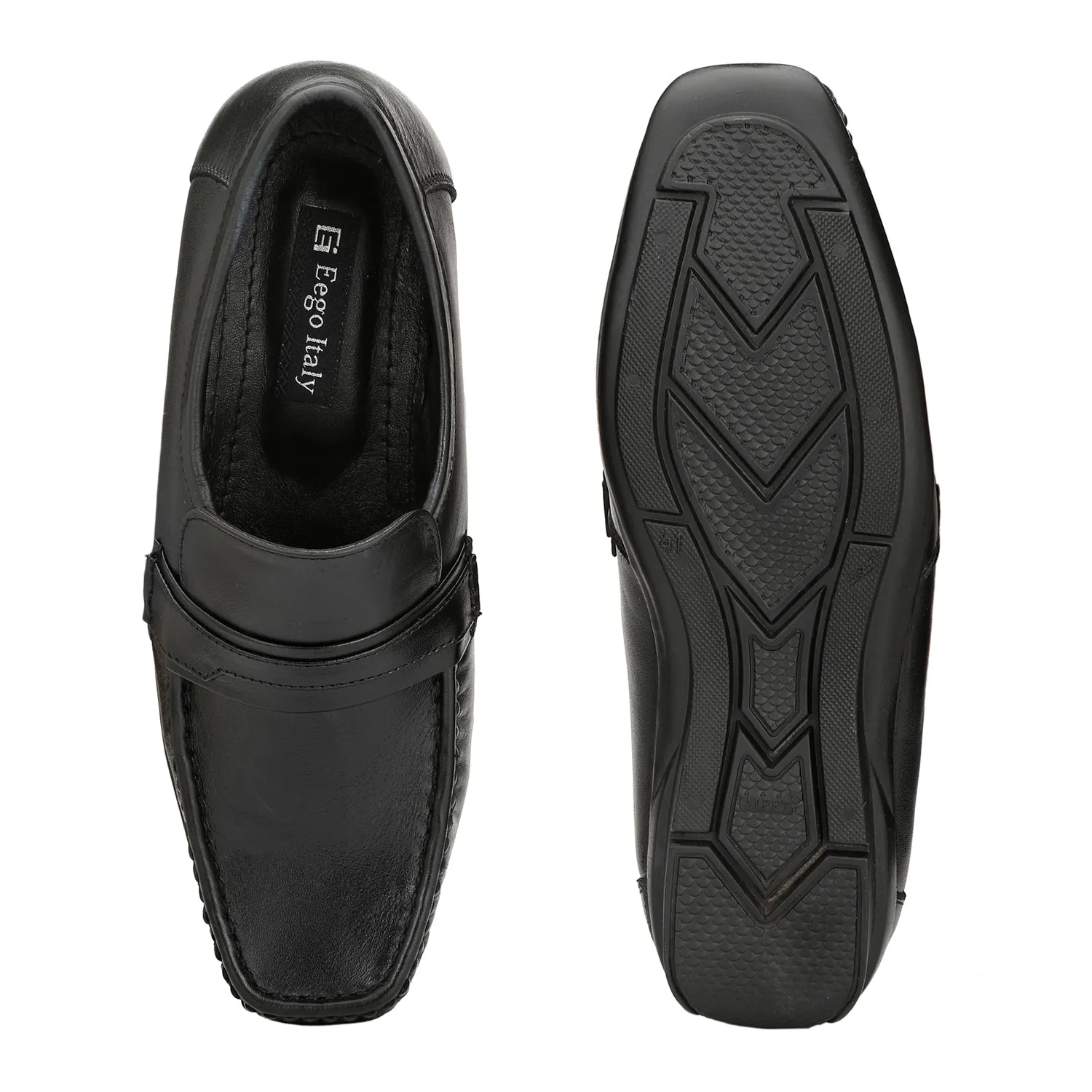 Eego Italy Genuine Leather Formal Slip On Shoes