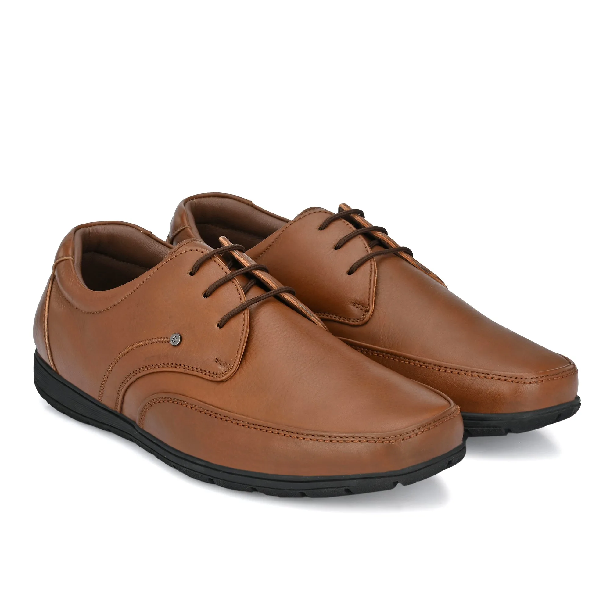 Egoss Casual Derby Lace Up Leather Shoes For Men