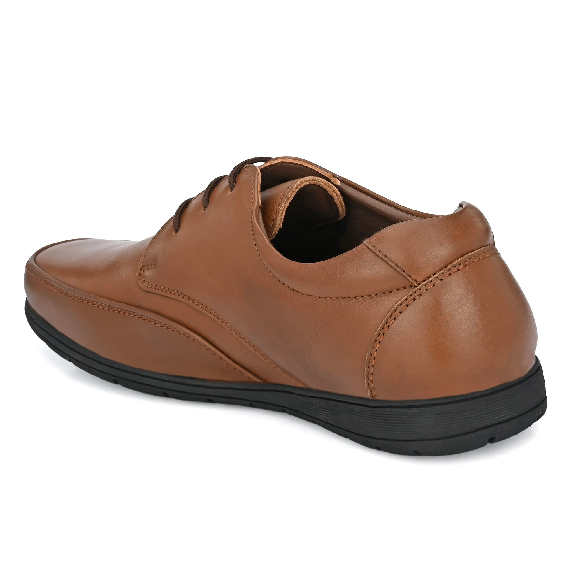Egoss Casual Derby Lace Up Leather Shoes For Men