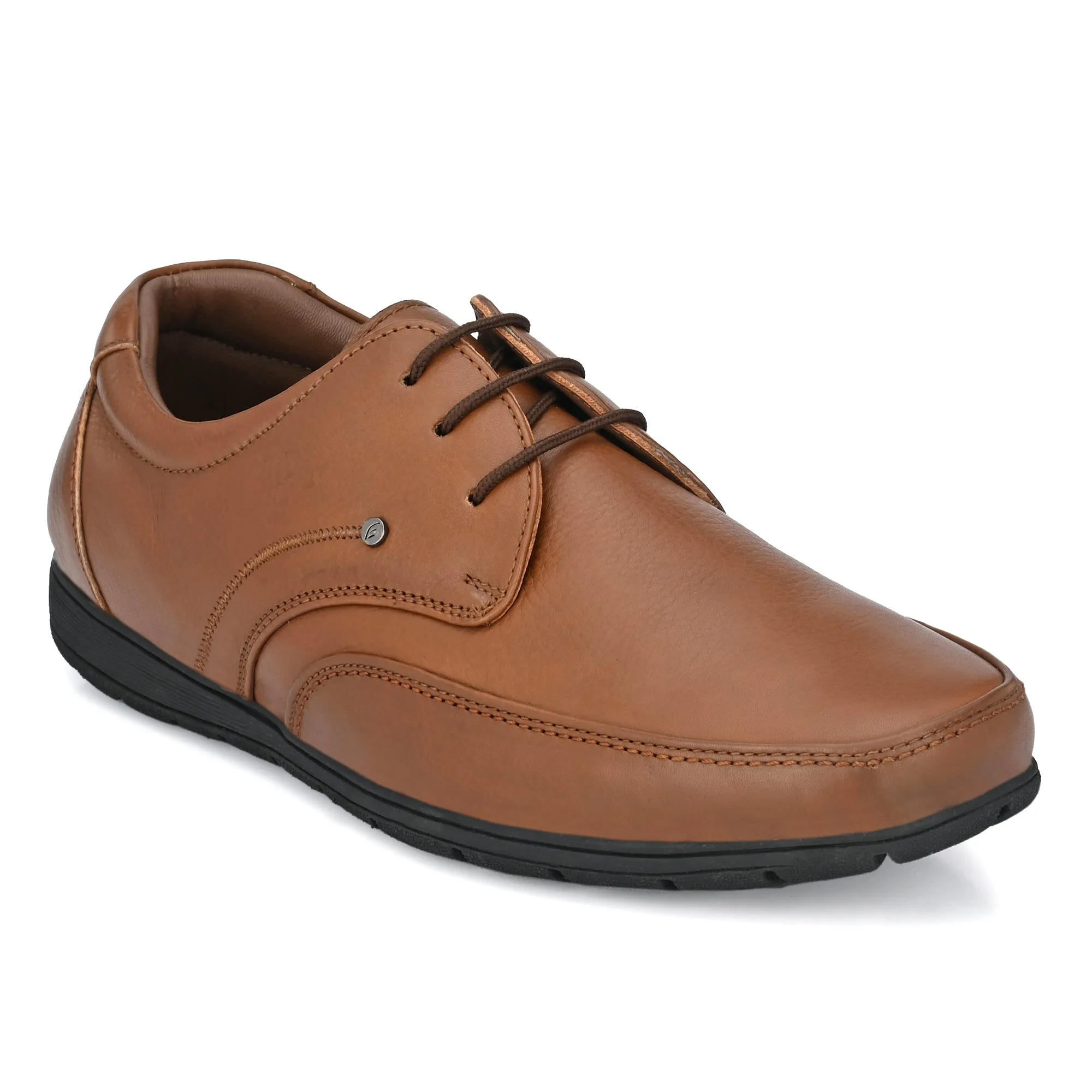 Egoss Casual Derby Lace Up Leather Shoes For Men