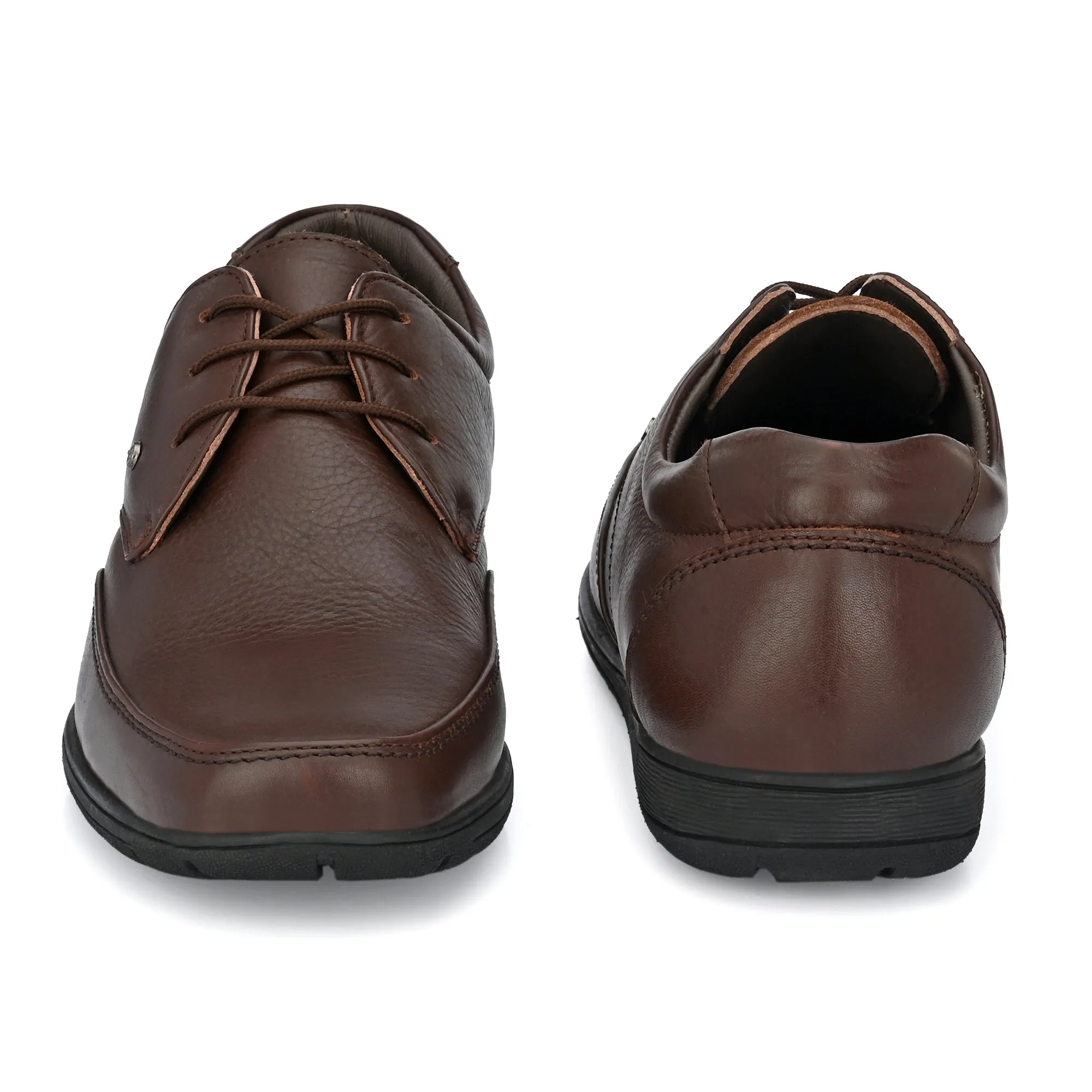 Egoss Casual Derby Lace Up Leather Shoes For Men