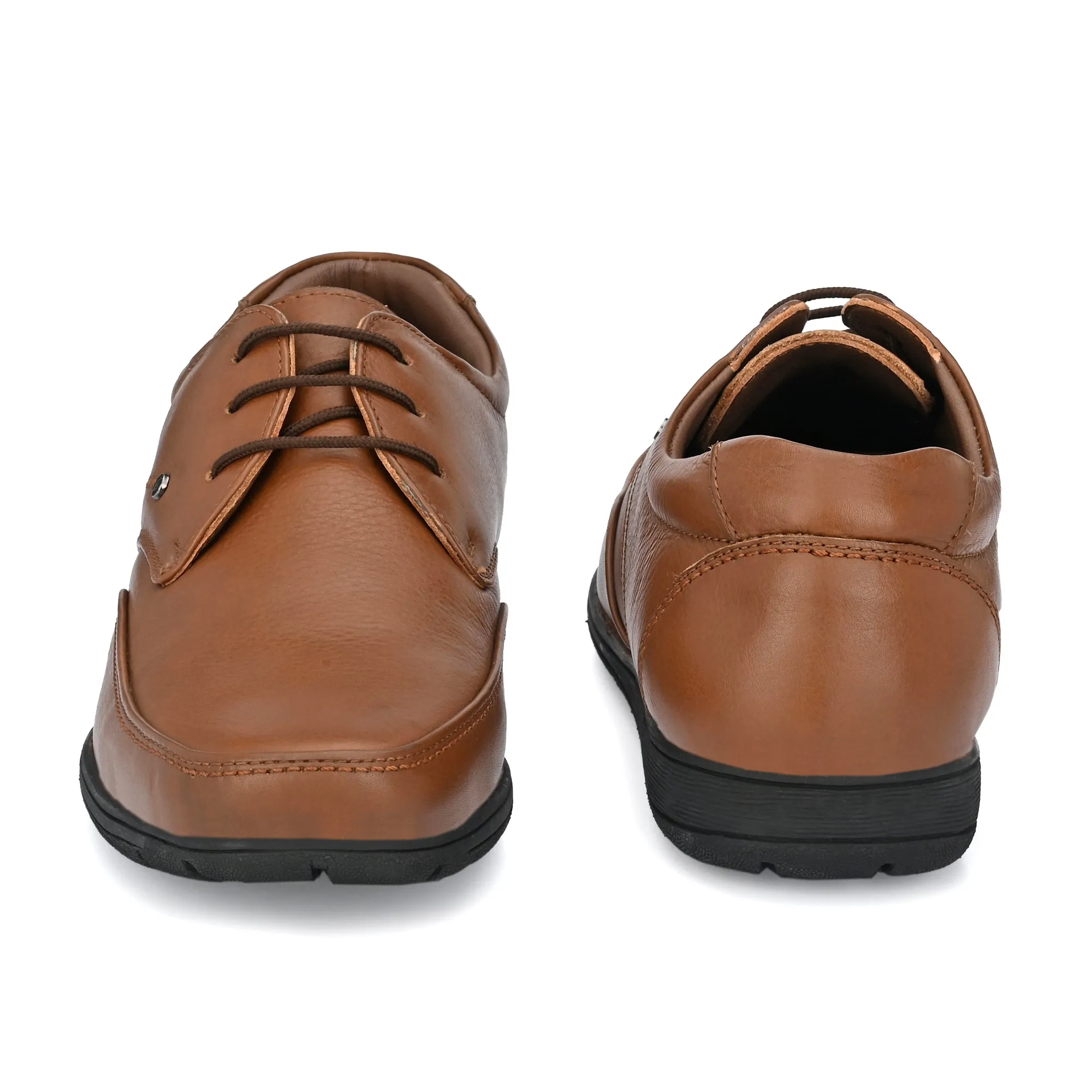 Egoss Casual Derby Lace Up Leather Shoes For Men