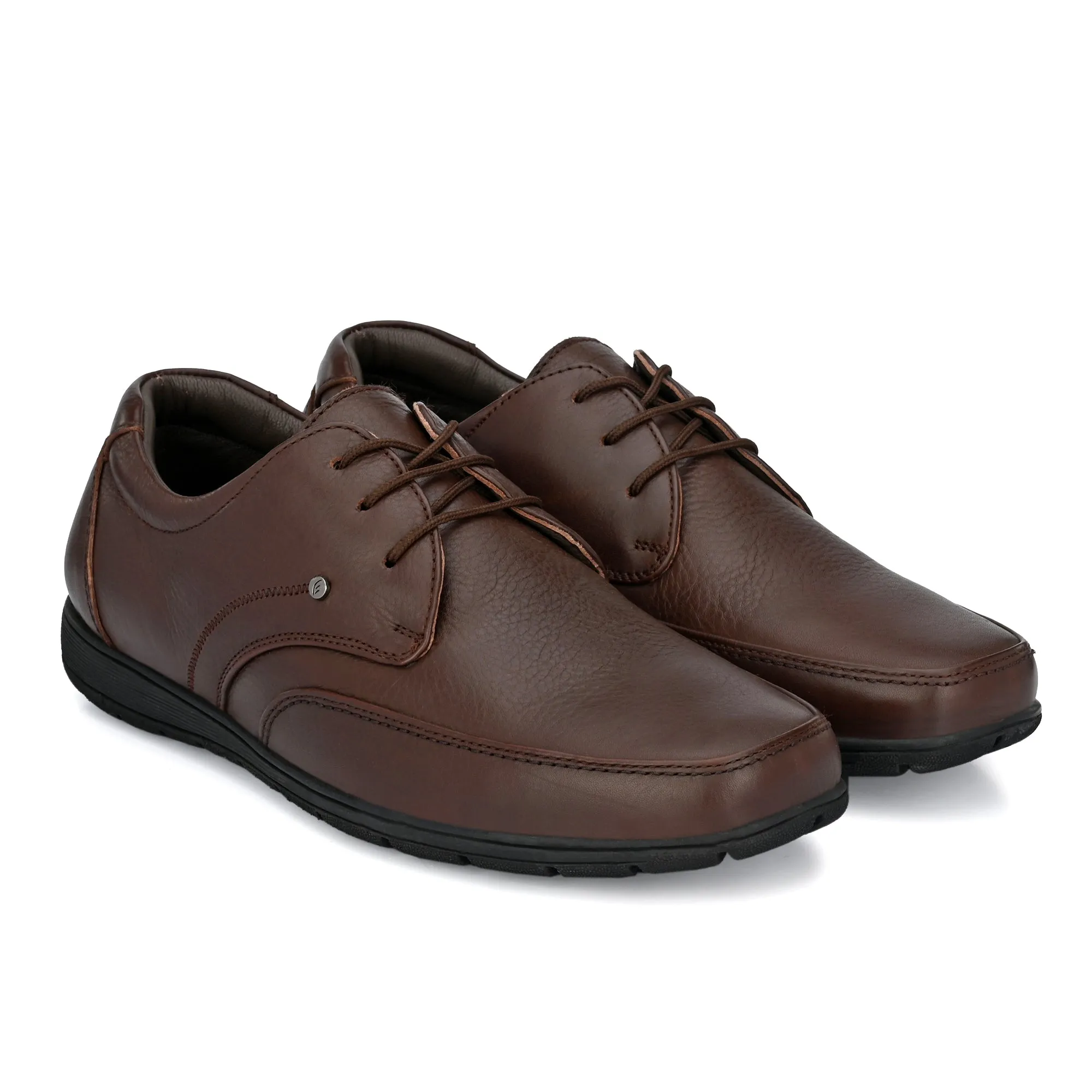Egoss Casual Derby Lace Up Leather Shoes For Men