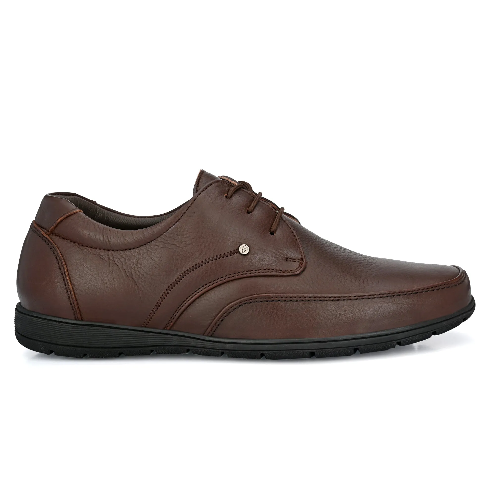 Egoss Casual Derby Lace Up Leather Shoes For Men