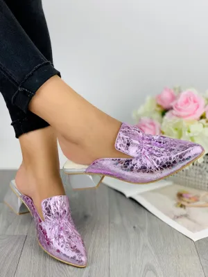 Elegant Allure Lavender Pumps