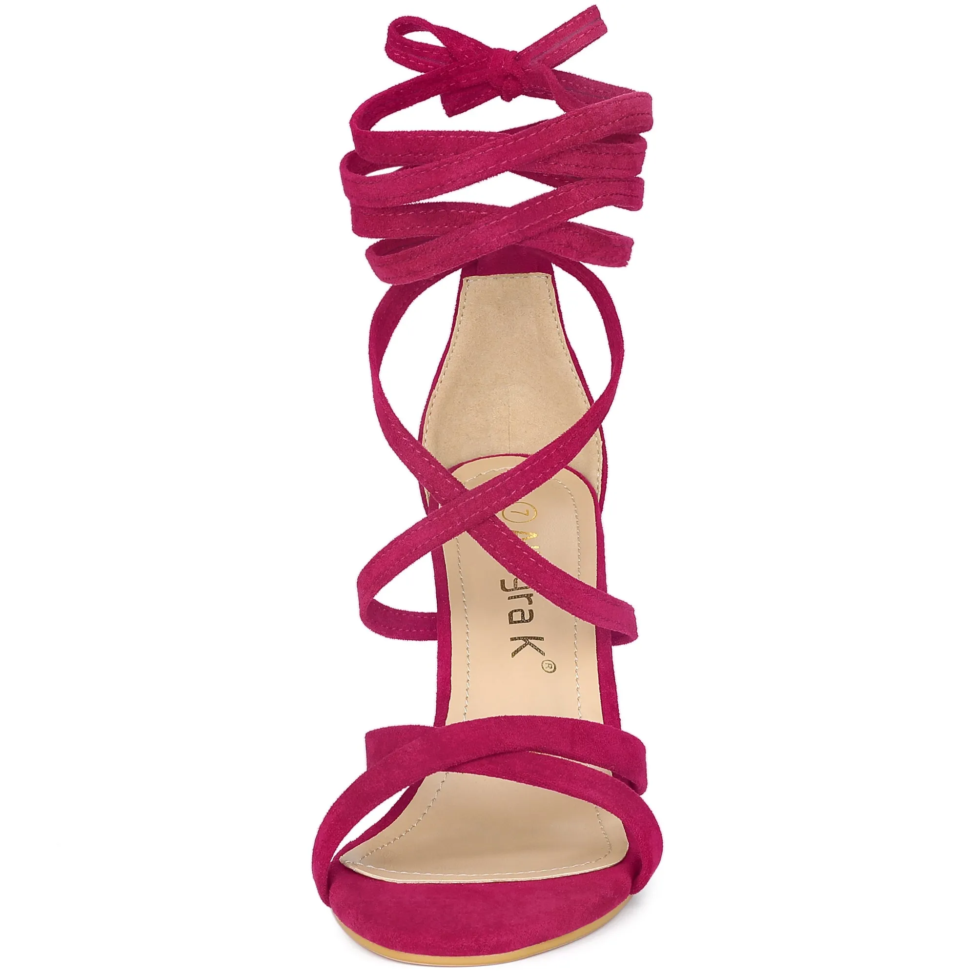 Elegant Cross Strap Lace Up Stiletto High Heel Sandals