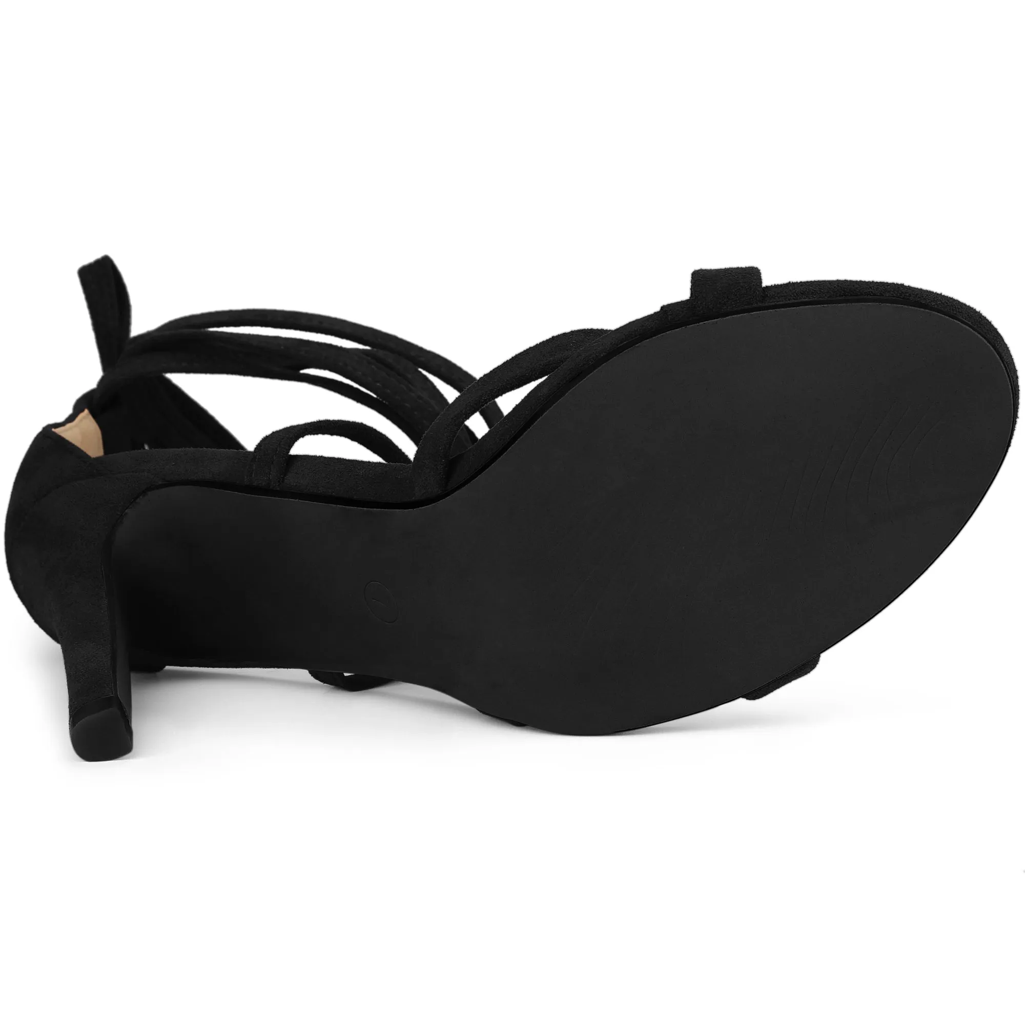 Elegant Cross Strap Lace Up Stiletto High Heel Sandals
