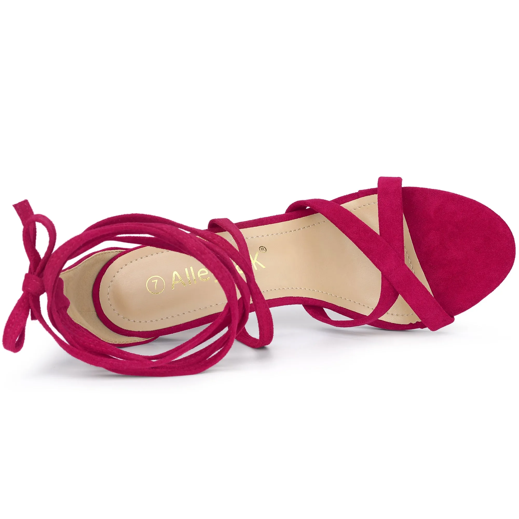 Elegant Cross Strap Lace Up Stiletto High Heel Sandals