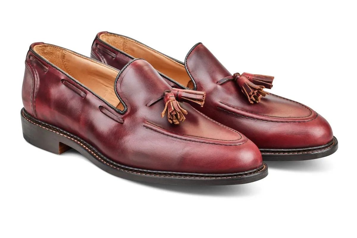Elton Tassel Loafer - Burgundy Cutter