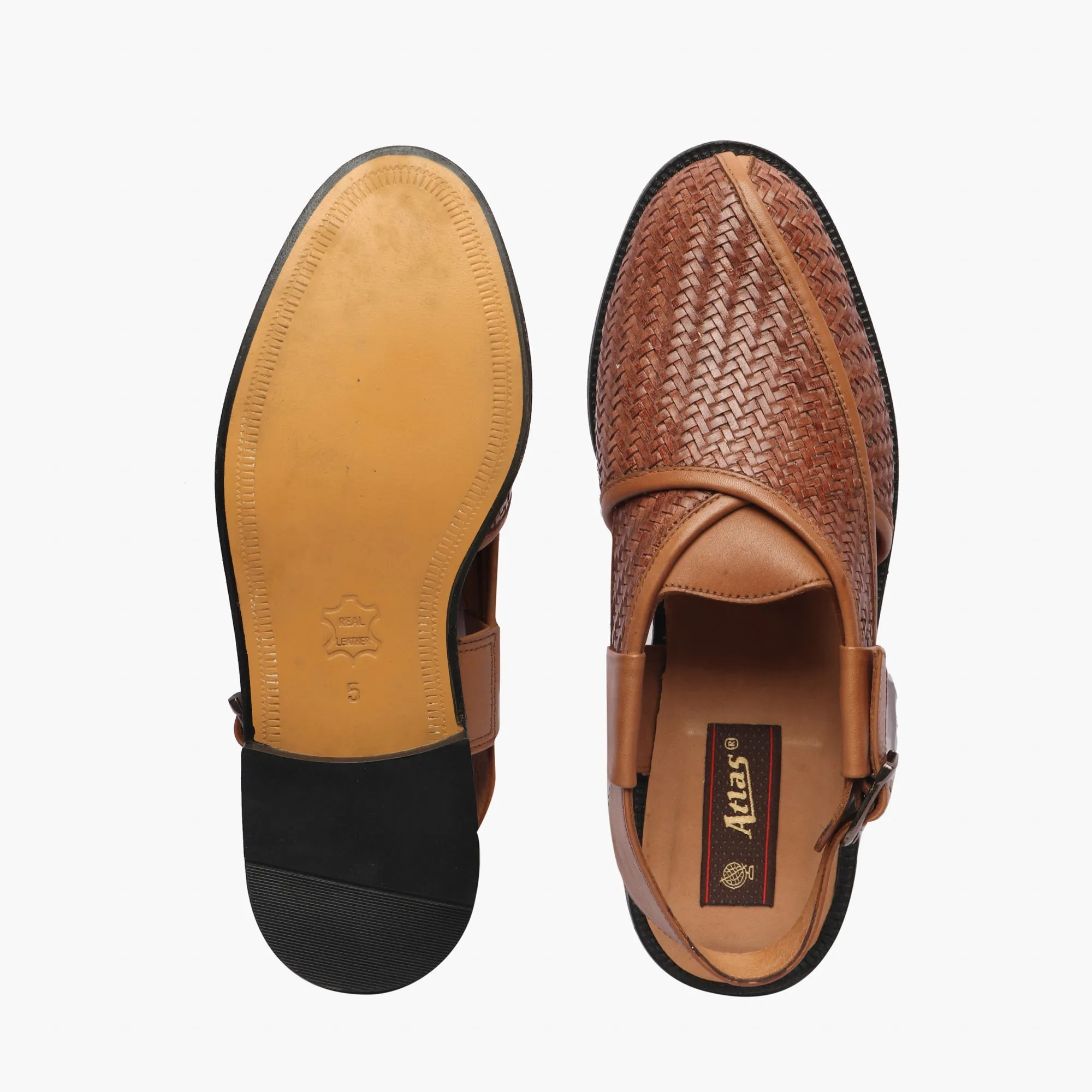 Ethnic Woven Back Strap Sandals