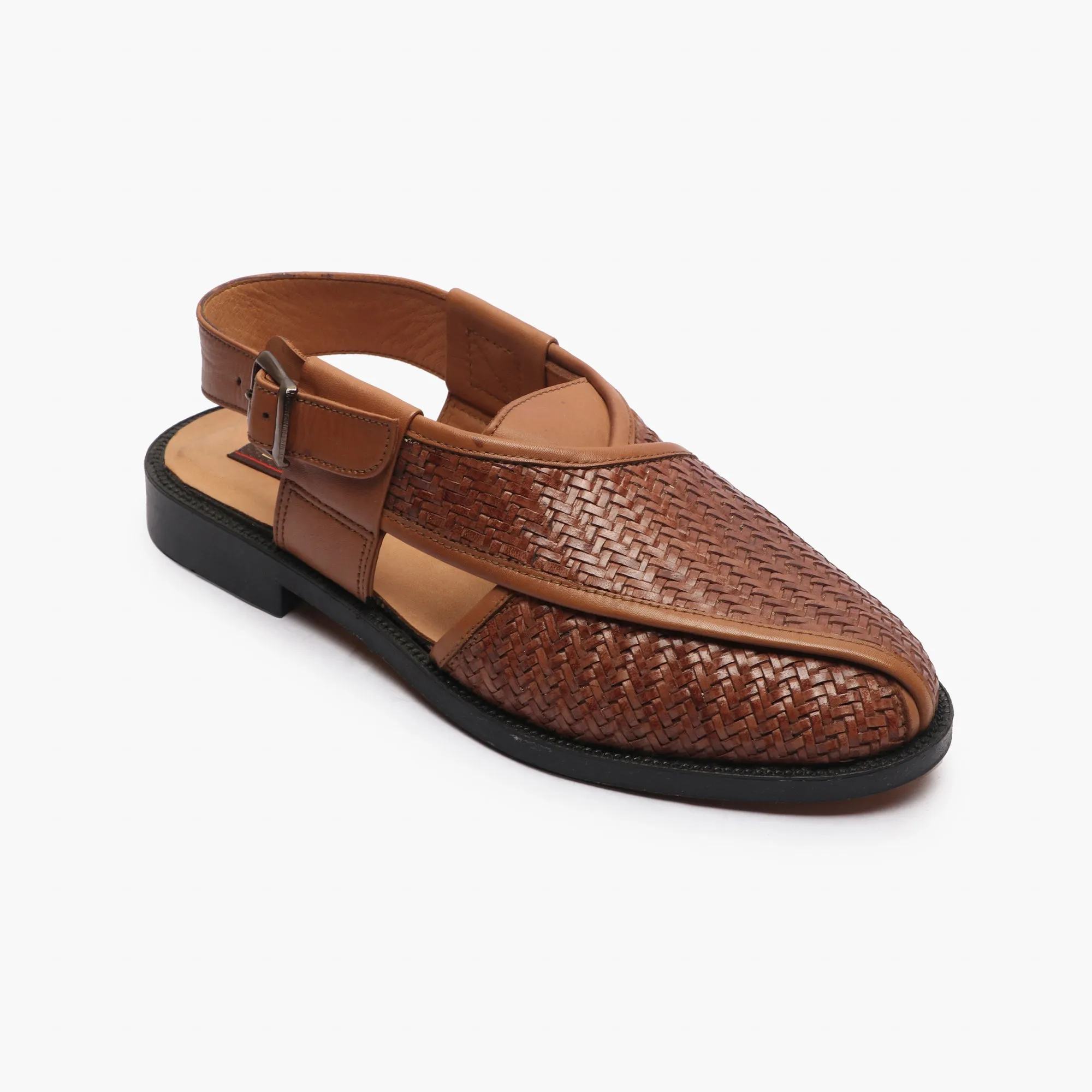Ethnic Woven Back Strap Sandals