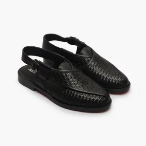 Ethnic Woven Back Strap Sandals