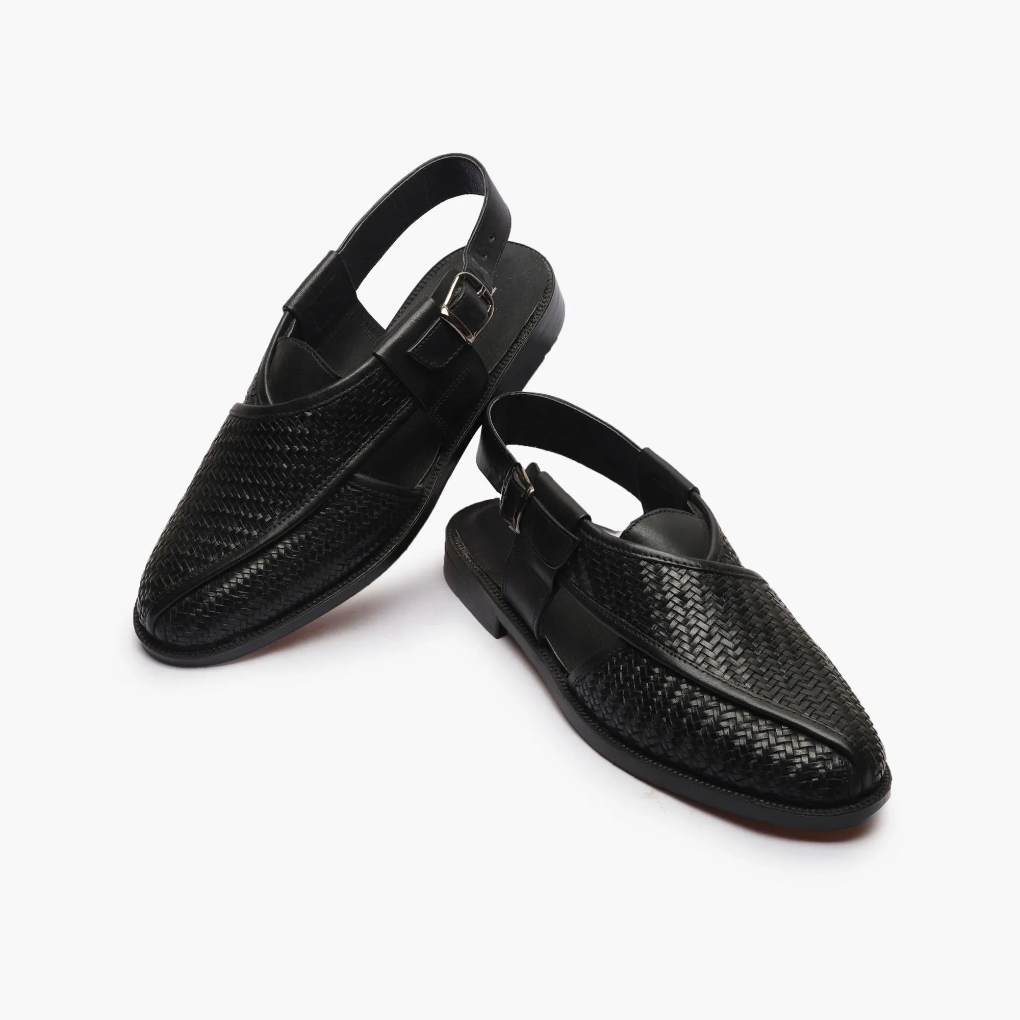 Ethnic Woven Back Strap Sandals