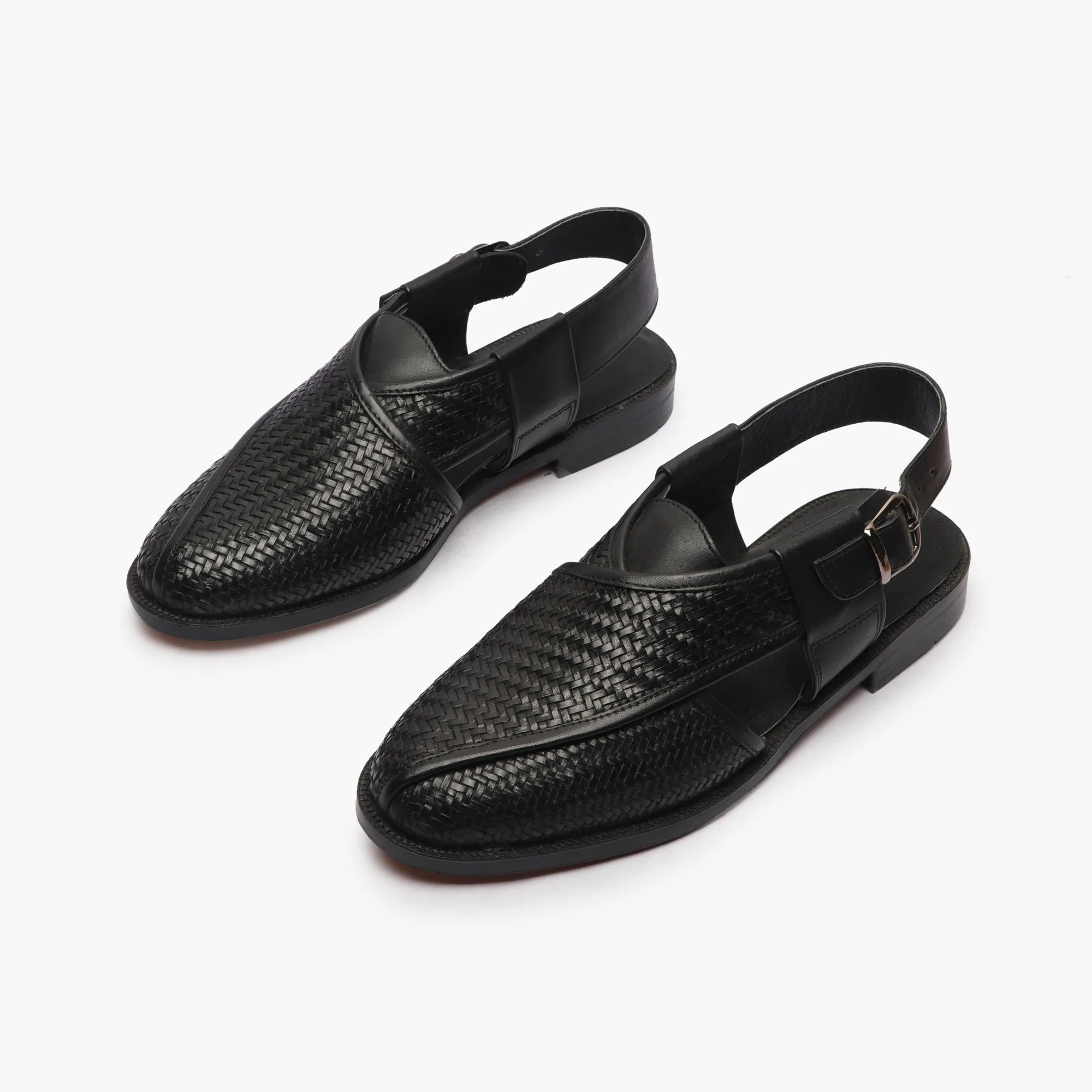 Ethnic Woven Back Strap Sandals