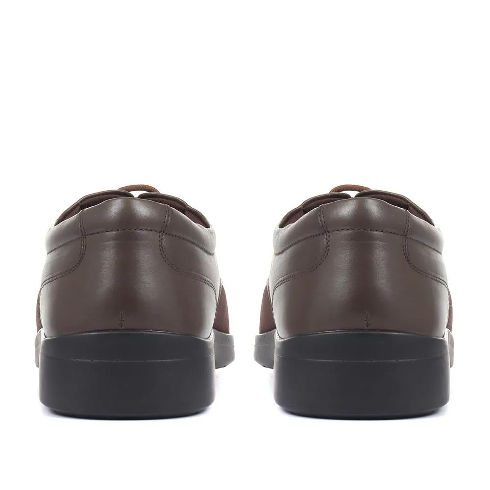 Extra Wide Fit Lace-Up Derby Shoe - ABERTO / 320 929