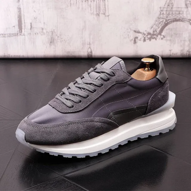 Fall Mesh Height Increasing Fashion Sneakers