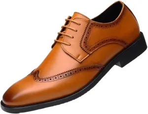 Fashion Oxford Shoes for Men Comfortable Business Dress Shoes Leather