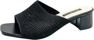 Fashion Slides Slippers for Summer Spring And Summer Mid Heel Women Sandals And Slippers Flying Woven Breathable Fashion