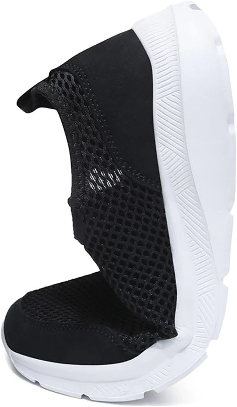 Fashion Summer Men Breathable Mesh Shallow Lace Up Casual Shoes Mens Classic Leather Sneaker