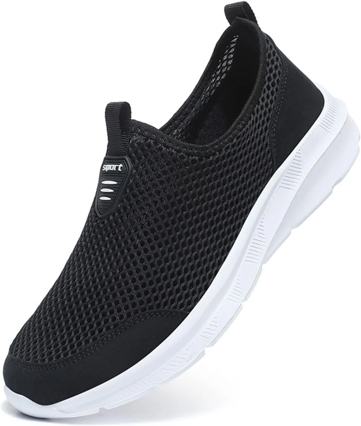 Fashion Summer Men Breathable Mesh Shallow Lace Up Casual Shoes Mens Classic Leather Sneaker