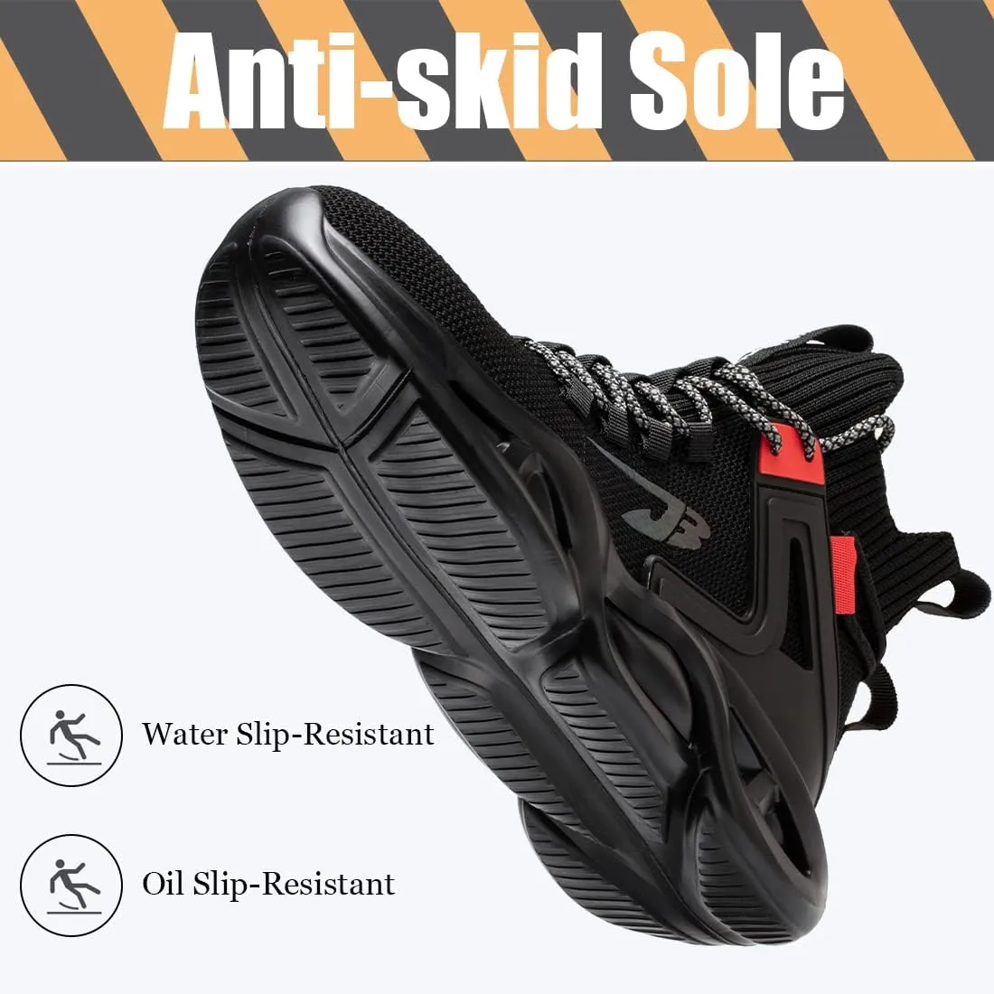 Fiedaz Steel Toe Boots for Men Women Work Safety Boots Lightweight Work Shoes Indestructible Industrial Construction Work Shoes
