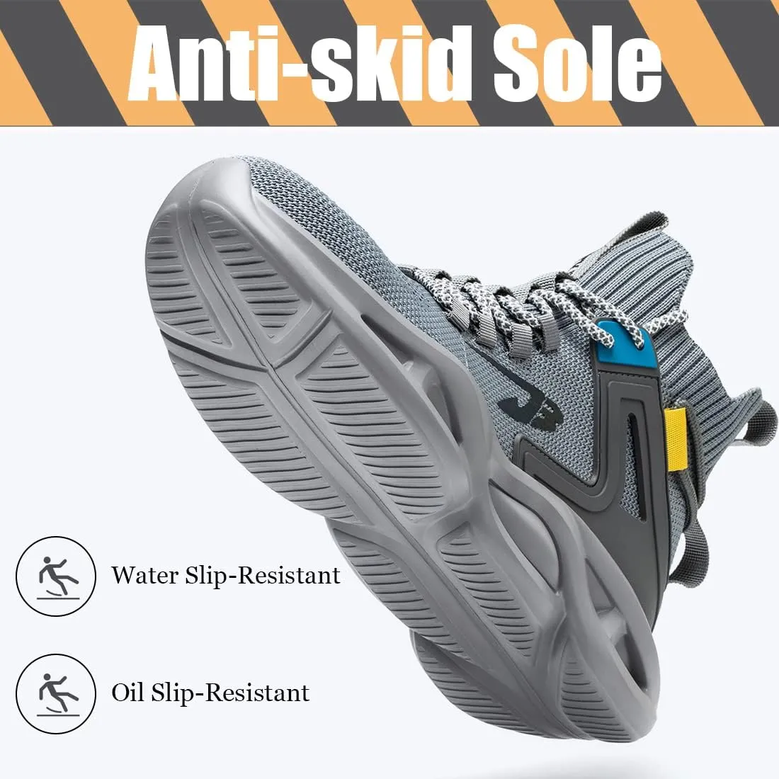 Fiedaz Steel Toe Boots for Men Women Work Safety Boots Lightweight Work Shoes Indestructible Industrial Construction Work Shoes