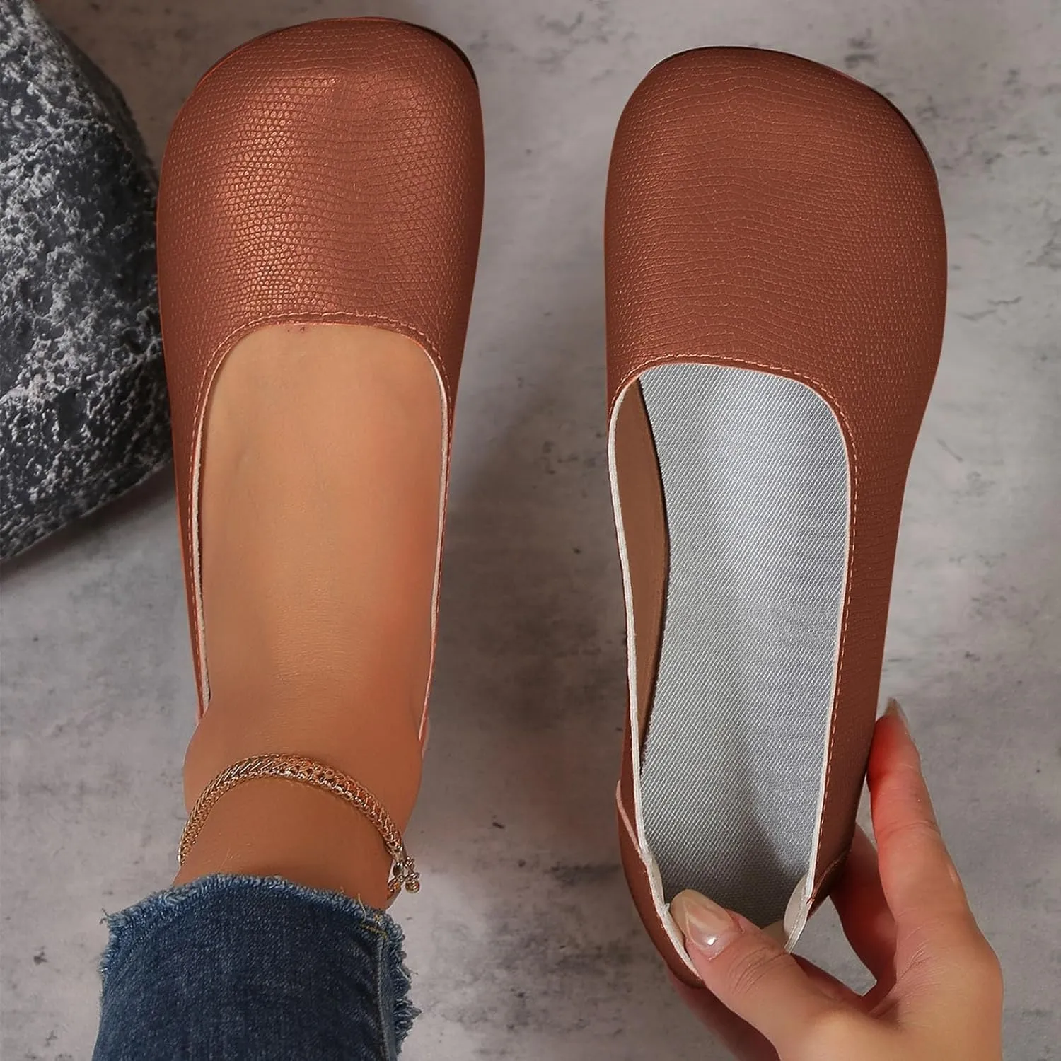 Flat Shoes for Women 2025 Casual Dressy Flat Loafer Leather Shoes Comfort Walking Boat Shoe on Clouds Loafer Comfort Sandals Shoe Slip-ons 2025