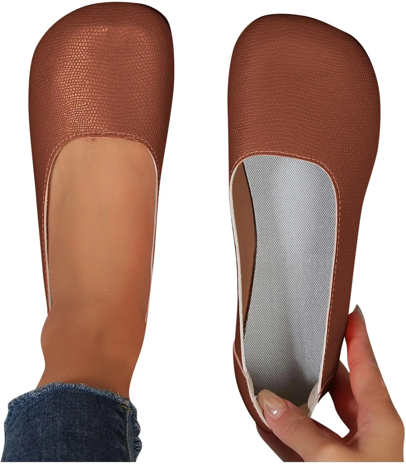 Flat Shoes for Women 2025 Casual Dressy Flat Loafer Leather Shoes Comfort Walking Boat Shoe on Clouds Loafer Comfort Sandals Shoe Slip-ons 2025