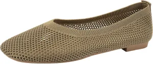 Flats for Women Women Flat Shoes Slip On Comfortable Walking Ballerina Shoes Cute Ballet Womens Pointed Toe Flats Knit