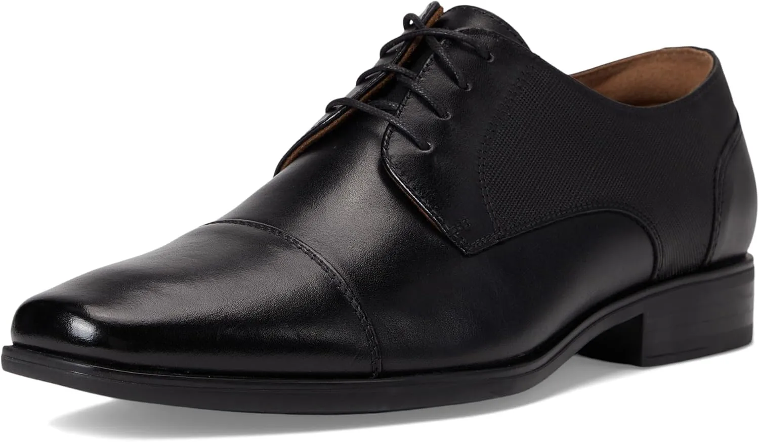 Florsheim Jackson Cap Toe Oxford Formal Shoe for Men - Leather Upper with Man-Made Lining, Snipped Toe, and Blind Eyelets