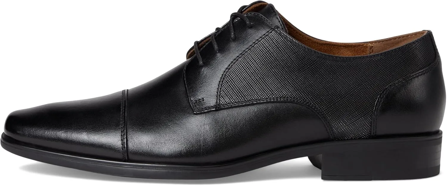 Florsheim Jackson Cap Toe Oxford Formal Shoe for Men - Leather Upper with Man-Made Lining, Snipped Toe, and Blind Eyelets
