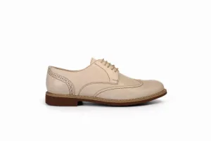 FOOT FEDERATION CITY DERBY WINGTIP MENS SHOE CREAM