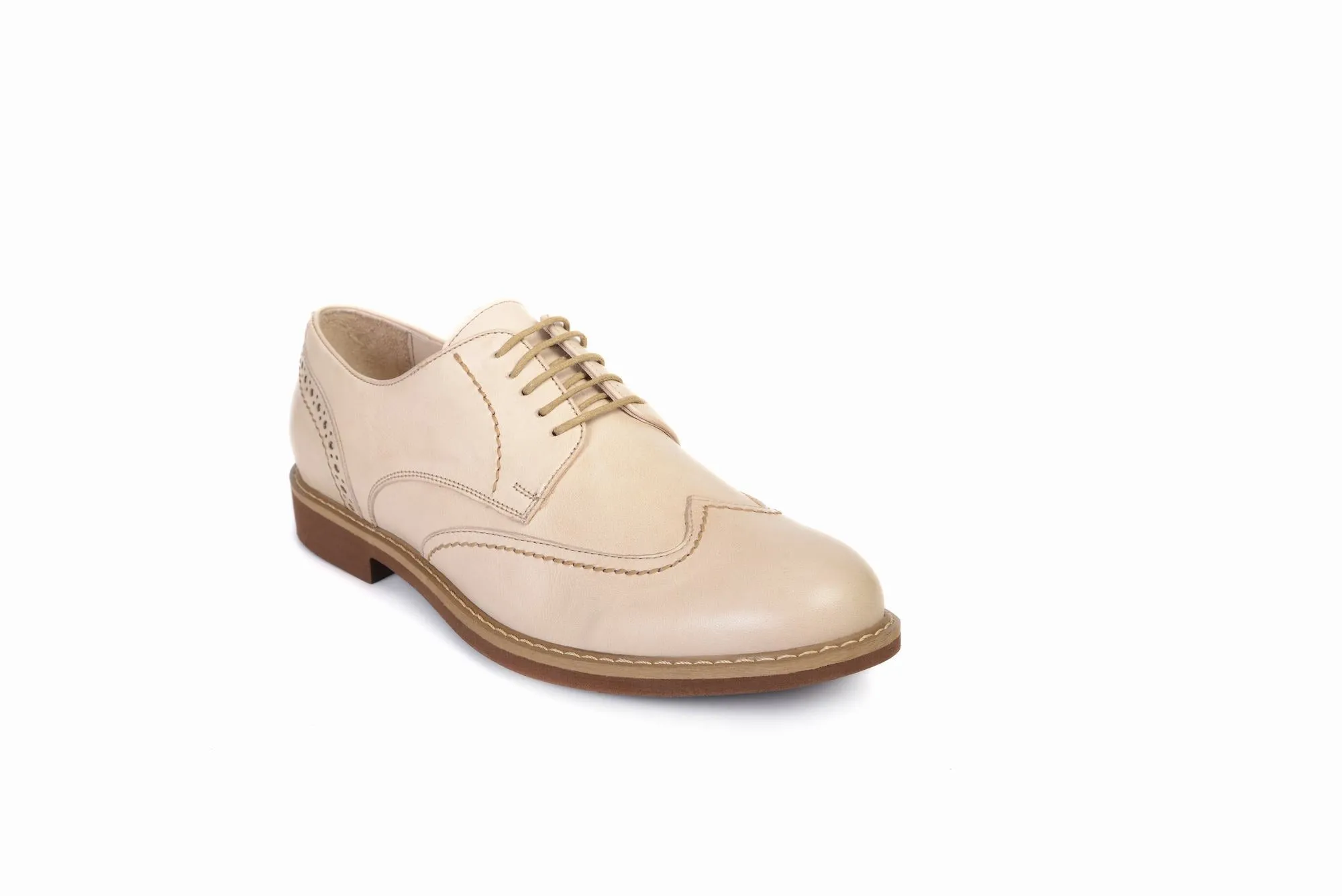 FOOT FEDERATION CITY DERBY WINGTIP MENS SHOE CREAM