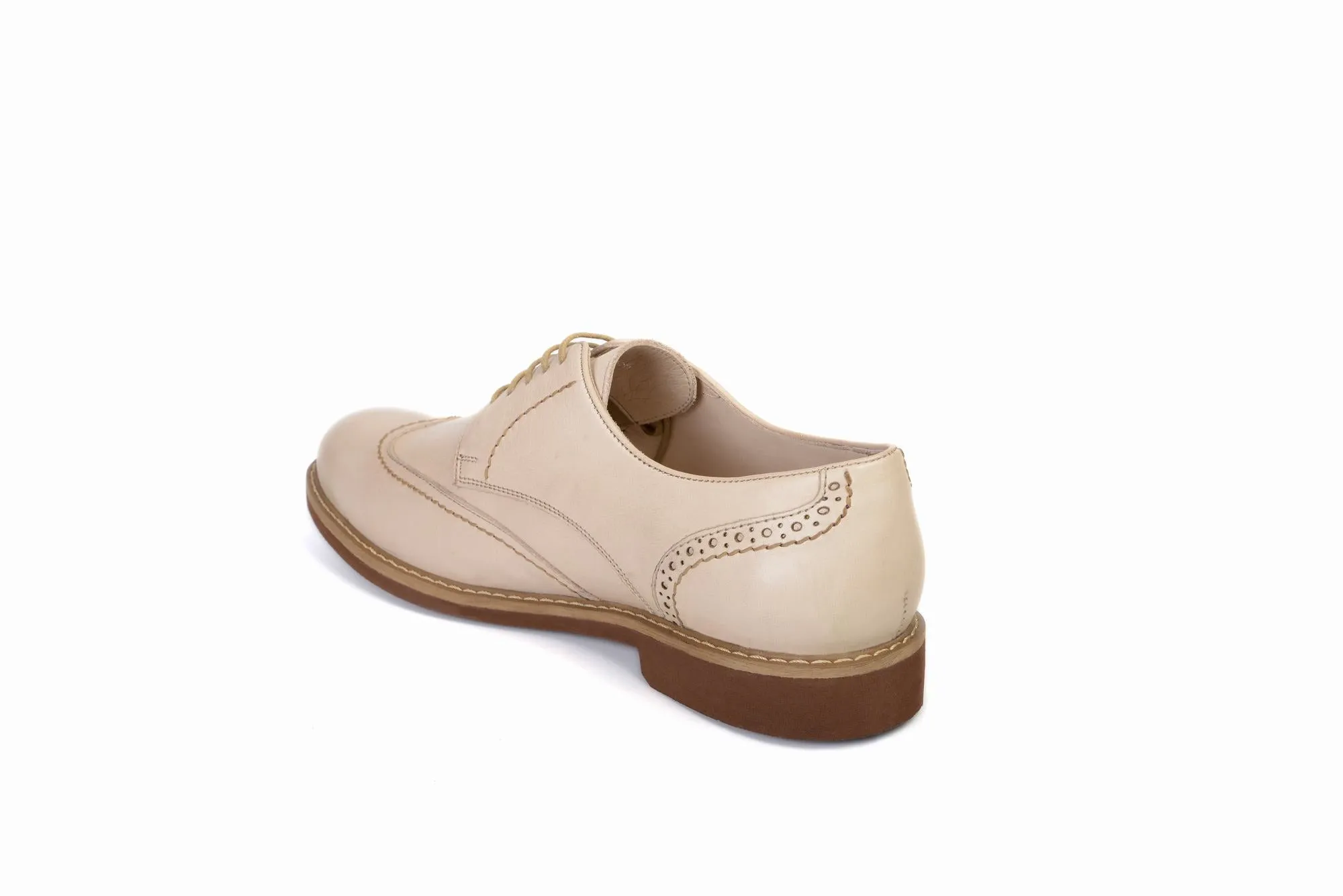FOOT FEDERATION CITY DERBY WINGTIP MENS SHOE CREAM