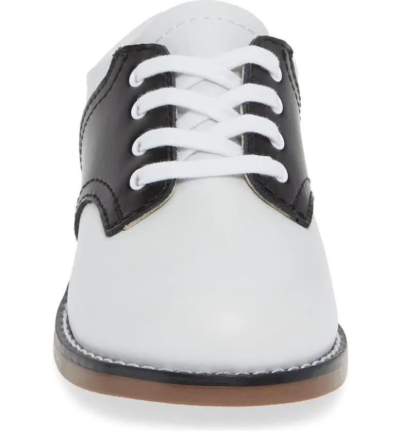 Footmates White and Black Cheer Oxford