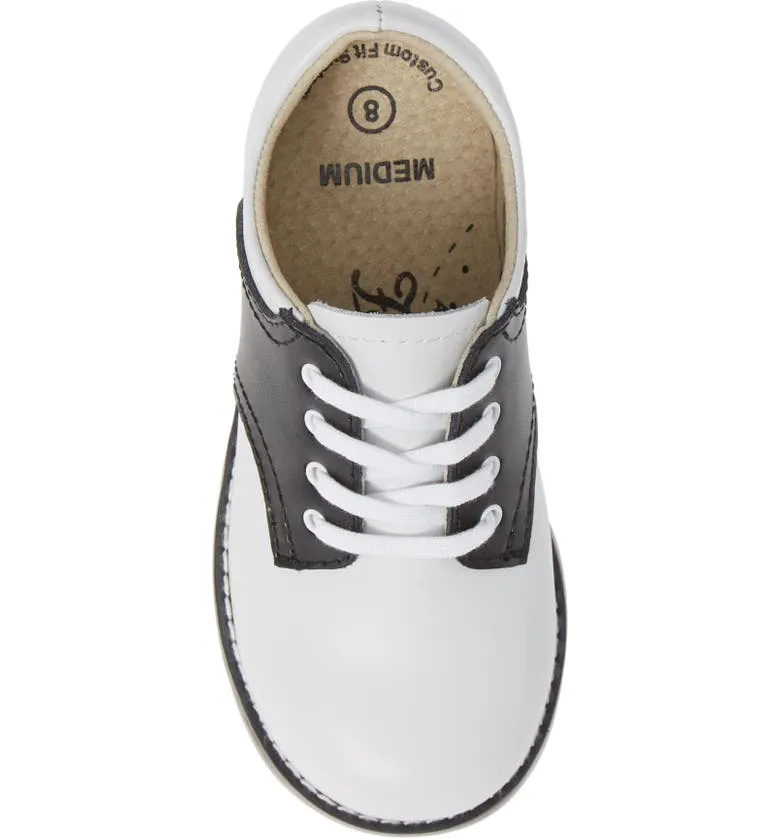 Footmates White and Black Cheer Oxford
