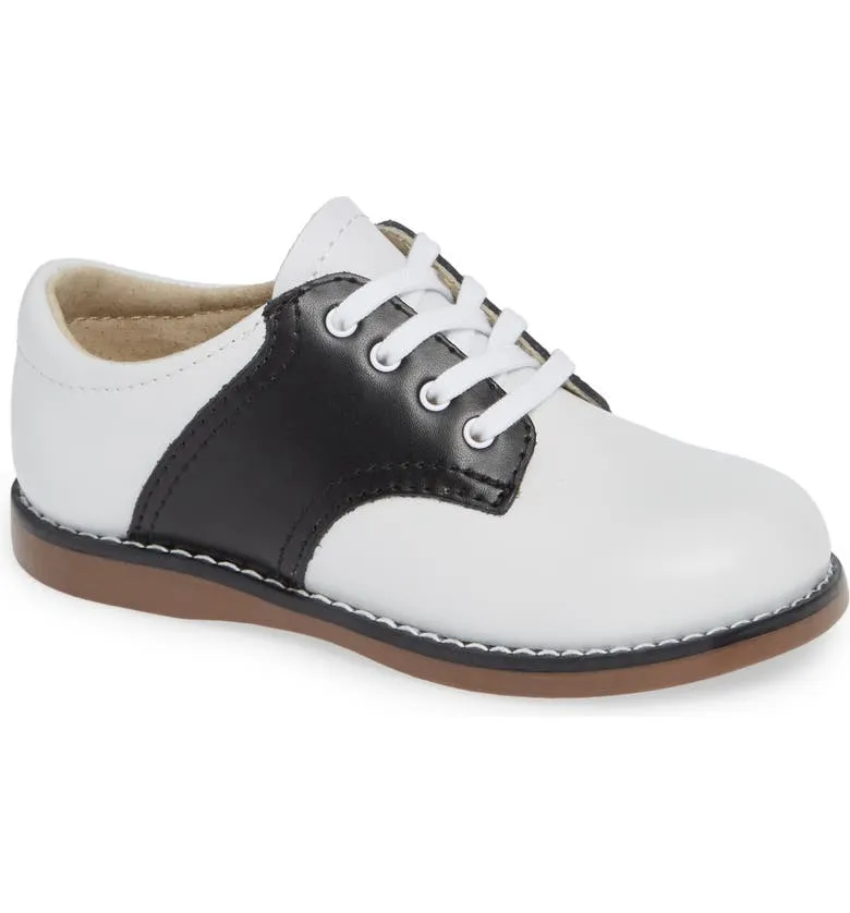 Footmates White and Black Cheer Oxford