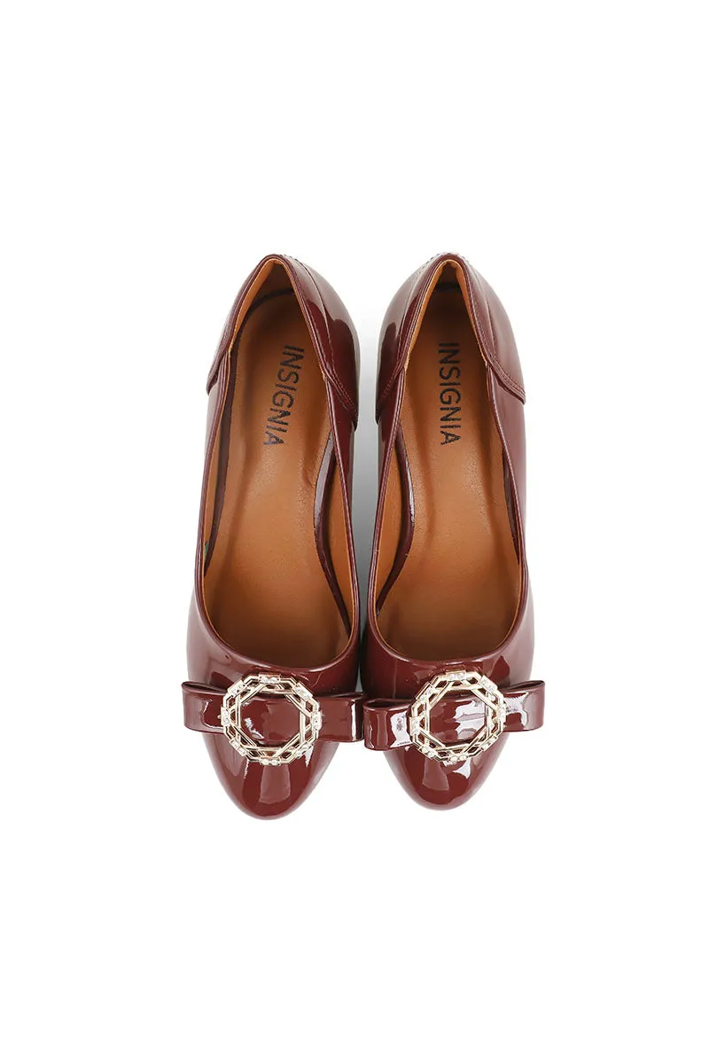 Formal Court Shoes I44435-Maroon