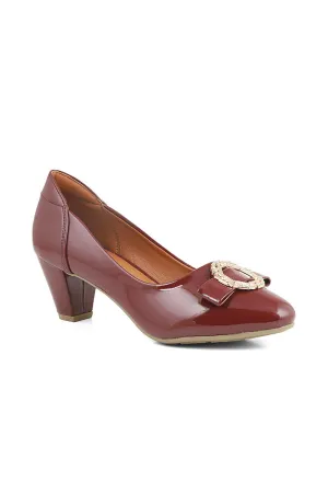 Formal Court Shoes I44435-Maroon