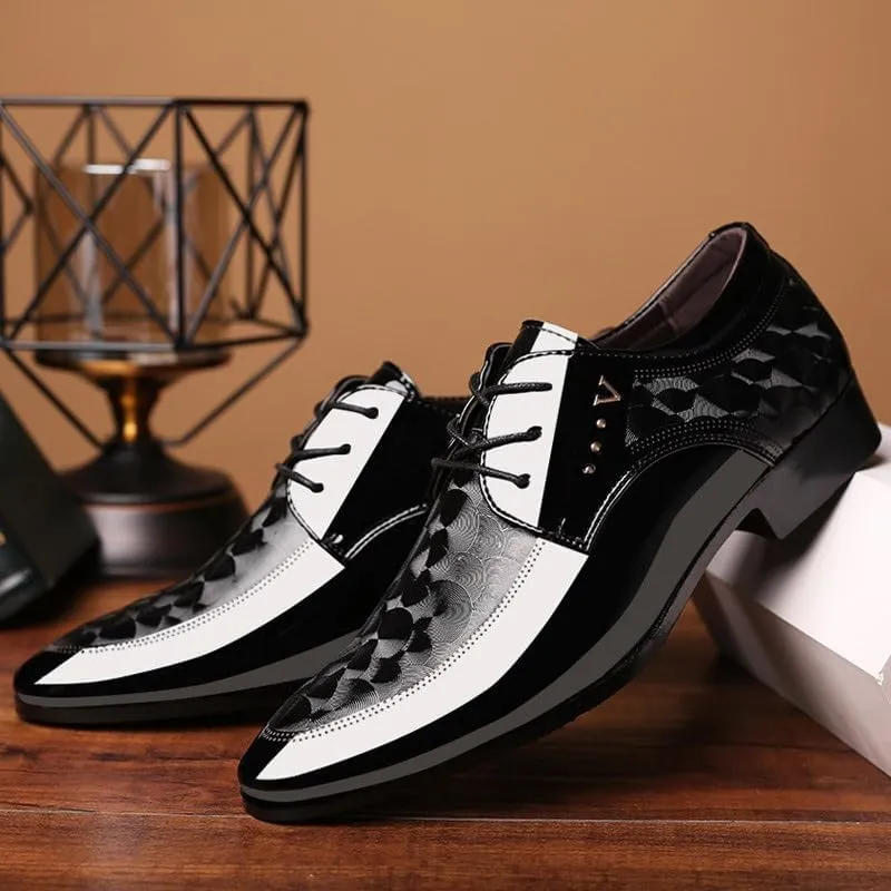 Formal Shoes for Men New Italian Oxford Shoe Men Luxury Patent Leather Wedding Shoe Pointed Dress Shoe Classic Derbies