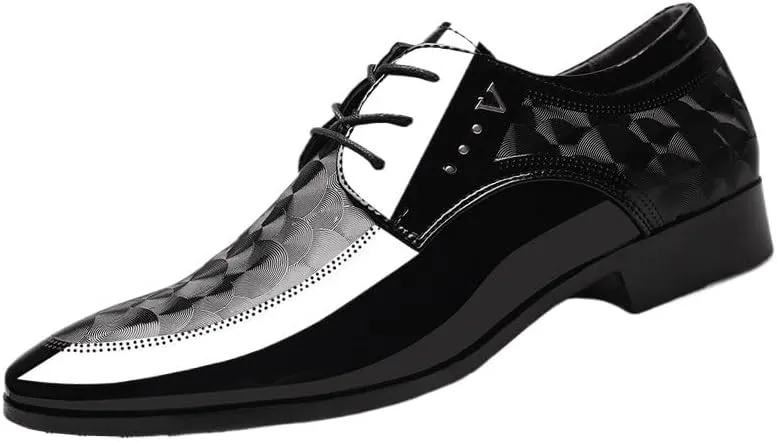 Formal Shoes for Men New Italian Oxford Shoe Men Luxury Patent Leather Wedding Shoe Pointed Dress Shoe Classic Derbies
