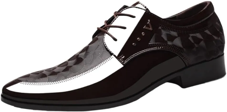 Formal Shoes for Men New Italian Oxford Shoe Men Luxury Patent Leather Wedding Shoe Pointed Dress Shoe Classic Derbies