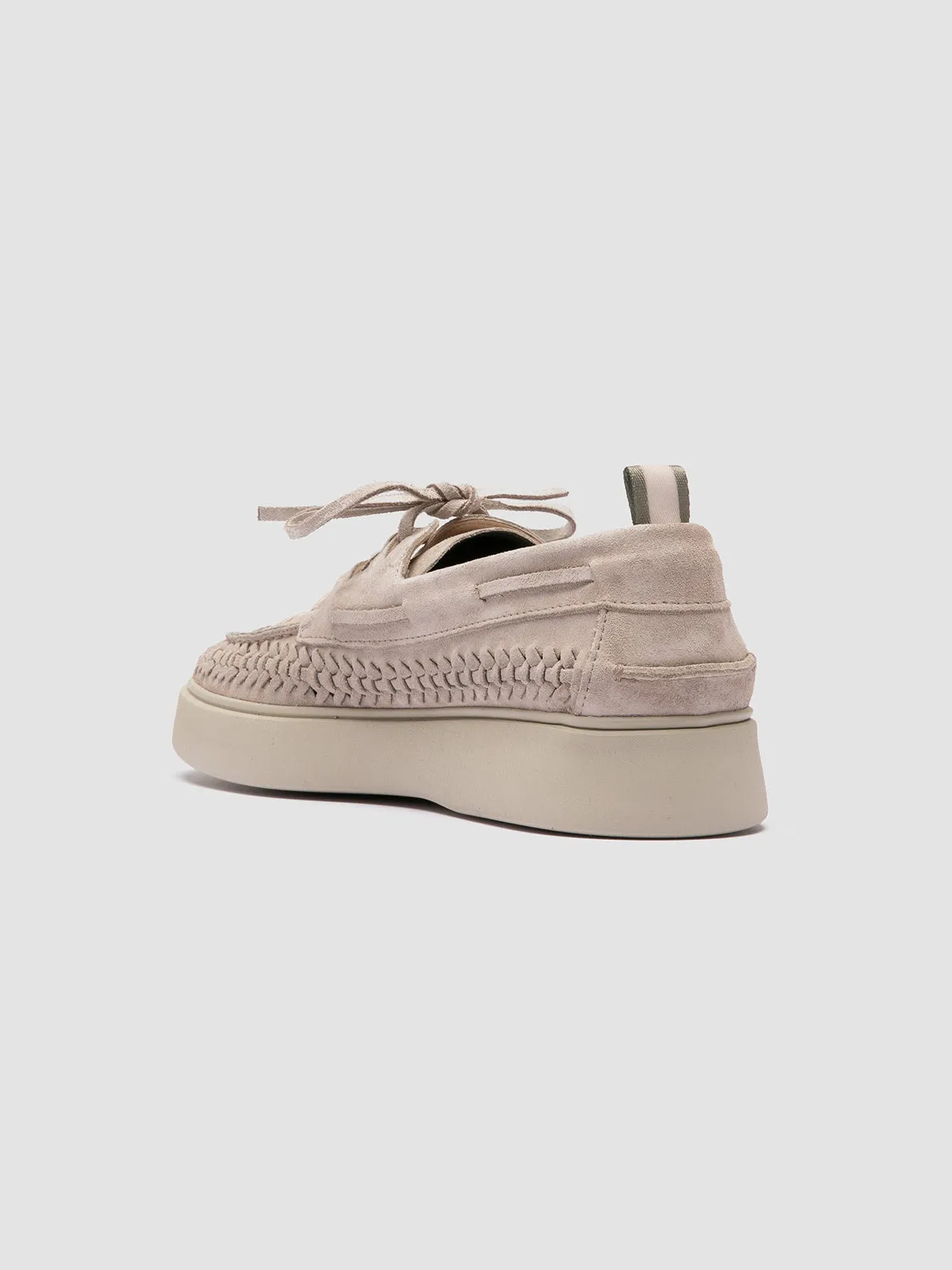 FRAME 106 - Beige Suede Derby Shoes