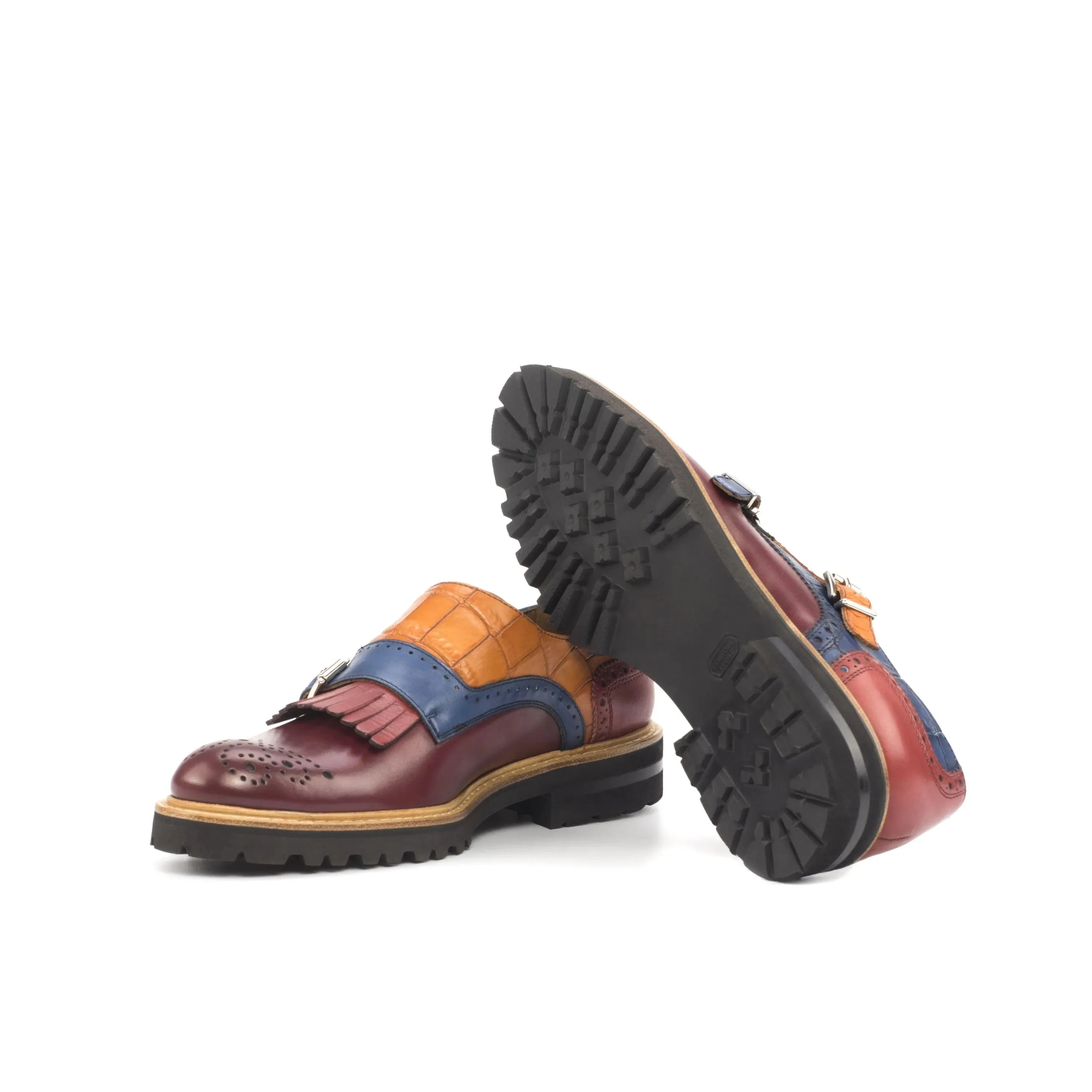 Franka Kiltie unisex Monk Strap