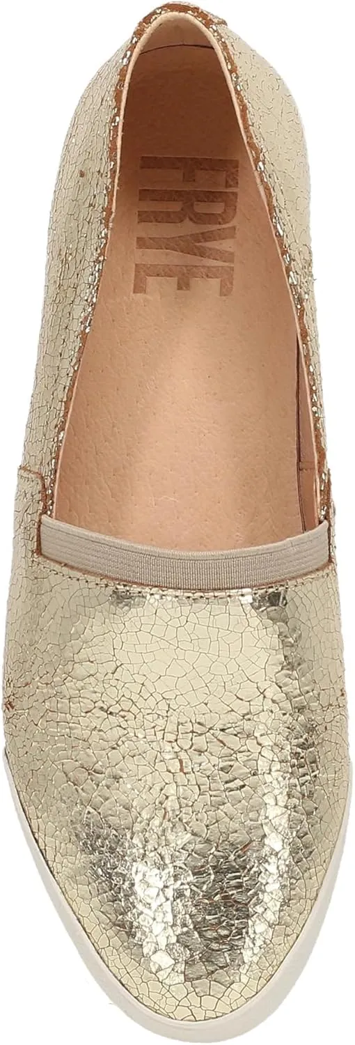 Frye Melanie Slip On Shoes for Women Crafted from Premium Leather with White Rubber Toe Bumpers and Soles, Leather Lining, and Removable Footbeds  1  Outsole